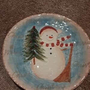 Festive Snowman Plate